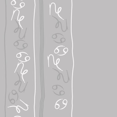 Soyut basit burç süslerinin kusursuz deseni