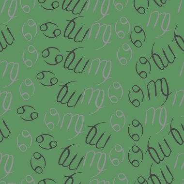 Soyut basit zodyak süsleme Dikişsiz desen