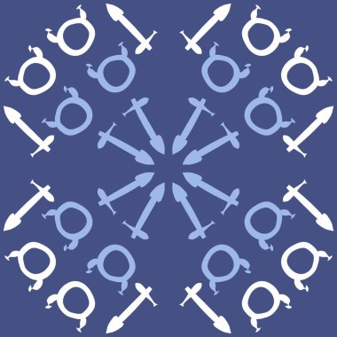 Soyut basit zodyak süsleme Dikişsiz desen