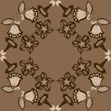 Kusursuz çiçek deseni, vektör çizimi