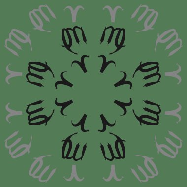 desen arka plan, Burç işaretleri ile vektör deseni 