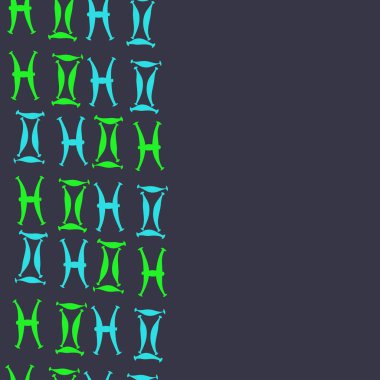 Zodiac Signs ile Dikişsiz soyut desen, vektör illüstrasyon