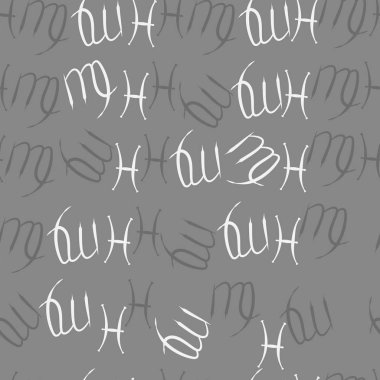 Soyut basit zodyak süsleme Dikişsiz desen