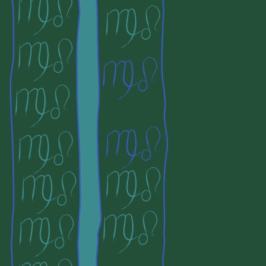 Zodiac Signs Dikişsiz desen. Vektör Illustration