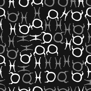 Soyut basit zodyak süsleme Dikişsiz desen