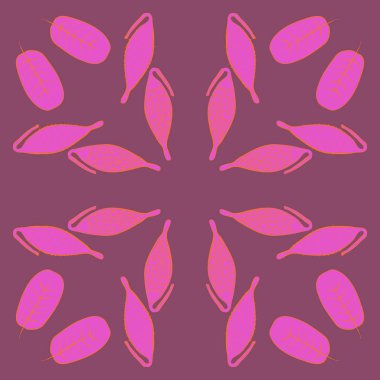 Dikişsiz soyut renkli çiçek deseni