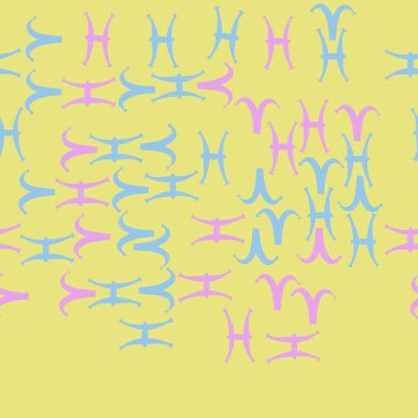 Soyut basit zodyak süsleme Dikişsiz desen