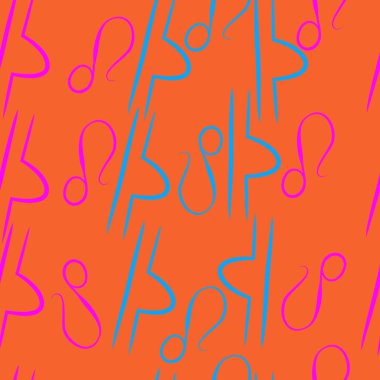 Soyut basit zodyak süsleme Dikişsiz desen