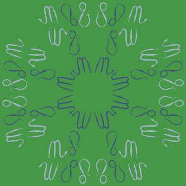 Soyut basit zodyak süsleme Dikişsiz desen