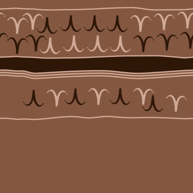 Koç burçlarının dikişsiz deseni. Vektör çizimi