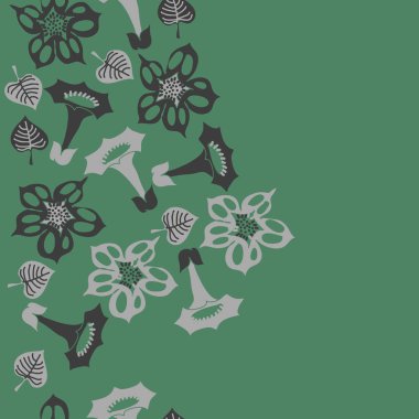 Kusursuz çiçek deseni, vektör çizimi