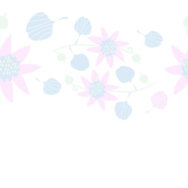 Kusursuz çiçek deseni, vektör çizimi