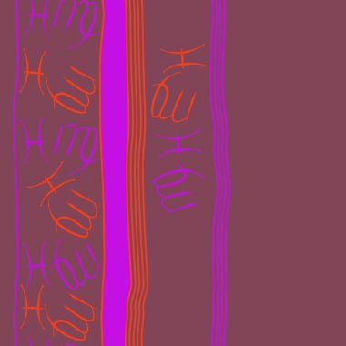 Soyut basit zodyak süsleme Dikişsiz desen