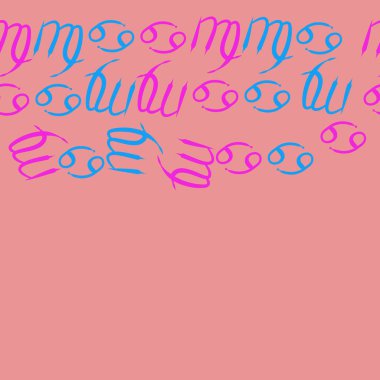 Zodiac Signs ile farklı Dikişsiz desen