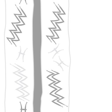 Zodiac Signs Dikişsiz desen-balık, kova. Vektör Illustration