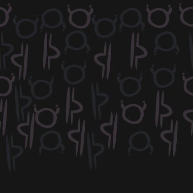 Terazi ve Boğa burçlarının dikişsiz desen, kopya alanı