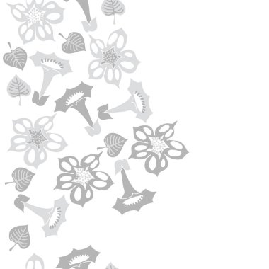 Kusursuz çiçek deseni, vektör çizimi