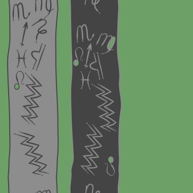 Soyut basit zodyak süsleme Dikişsiz desen