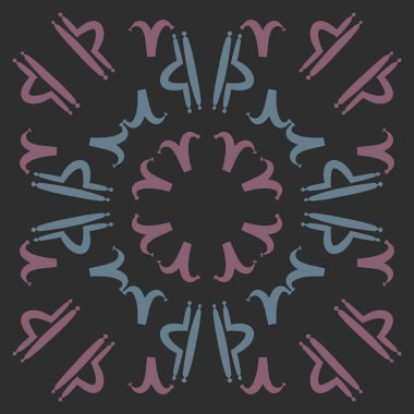 Zodiac Signs, doodle, Libra, Stripes, kopya alanı Dikişsiz deseni