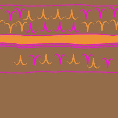 Koç burçlarının dikişsiz deseni. Vektör çizimi