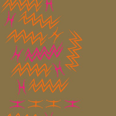 Soyut basit zodyak süsleme Dikişsiz desen