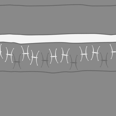 Soyut basit burç süslerinin kusursuz deseni