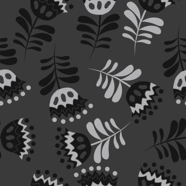 Kusursuz çiçek deseni, vektör çizimi