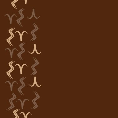 minimal eğri işaretleri vektör illüstrasyon, kopya uzay arka plan, Koç zodyak