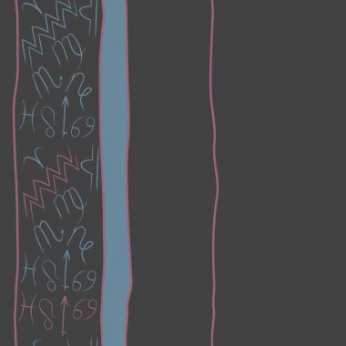 desen arka plan, Burç işaretleri ile vektör deseni 