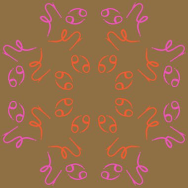 Zodiac Signs Dikişsiz desen. Vektör Illustration