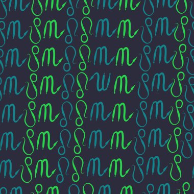 desen arka plan, burçlar ile soyut vektör illüstrasyon 