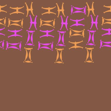 Soyut basit burç süslerinin kusursuz deseni