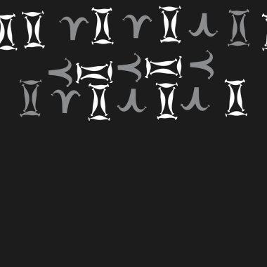 Koç ve İkizler burçları ile dikişsiz desen