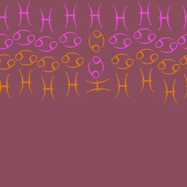 Soyut basit burçların kusursuz deseni 