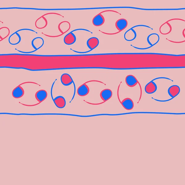 Візерунок Фон Абстрактний Векторний Візерунок Знаками Зодіаку — стоковий вектор