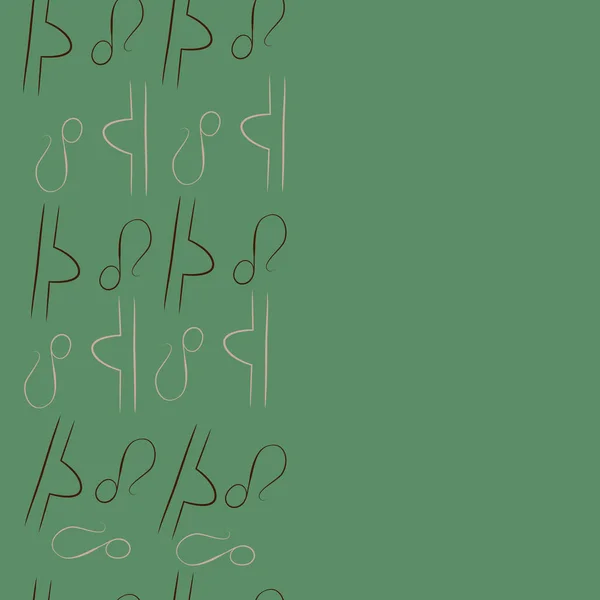 Bezproblémový Vzor Abstraktní Jednoduché Kaligrafie — Stockový vektor