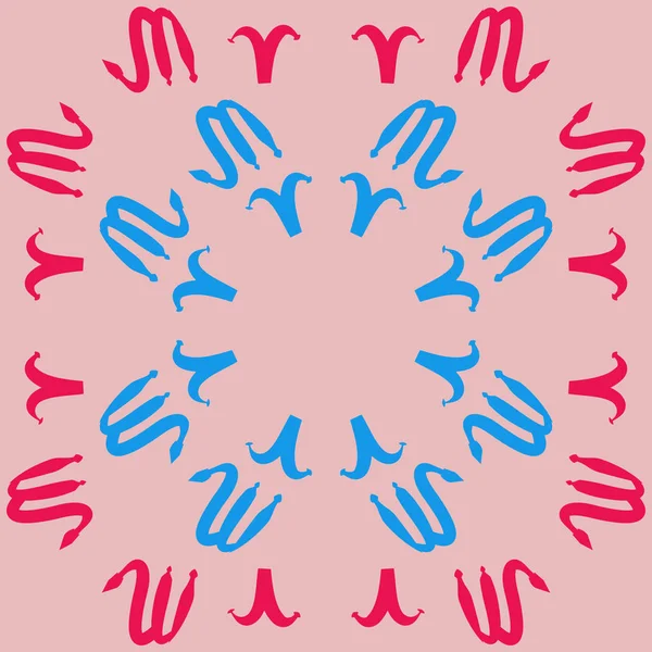 Soyut basit zodyak süsleme Dikişsiz desen