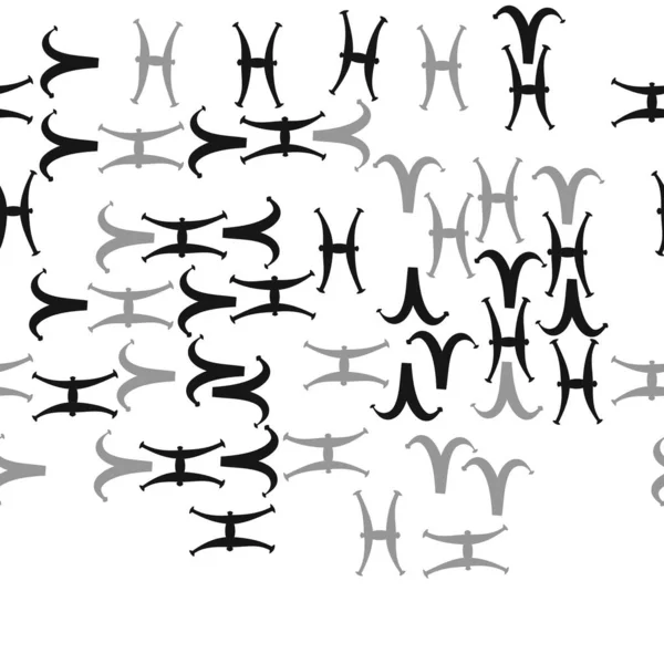 Modèle Sans Couture Ornement Zodiaque Simple Abstrait — Image vectorielle