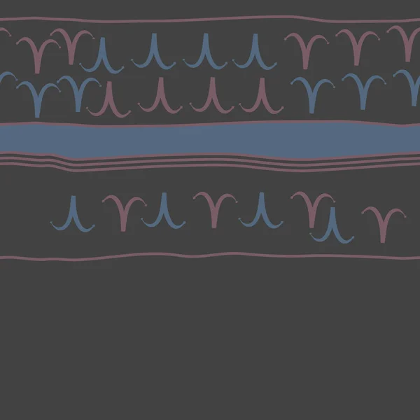 Безшовний Візерунок Знаків Зодіаку Овна Векторні Ілюстрації — стоковий вектор