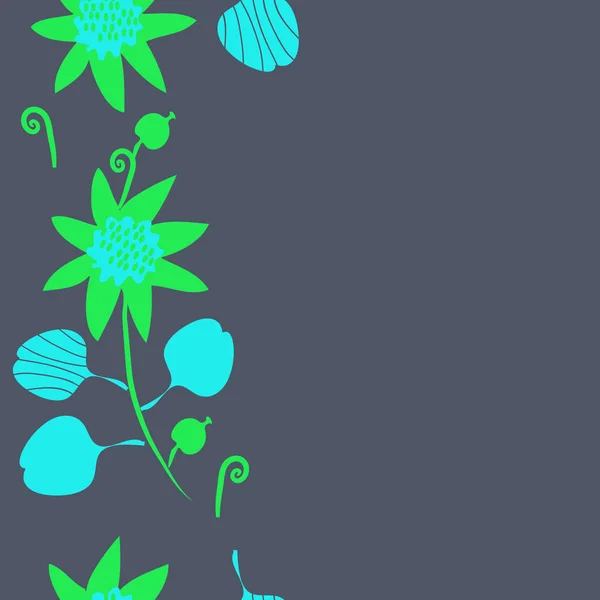 Motif Floral Sans Couture Illustration Vectorielle — Image vectorielle