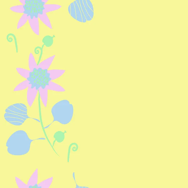 Patrón Floral Sin Costuras Ilustración Vectorial — Archivo Imágenes Vectoriales