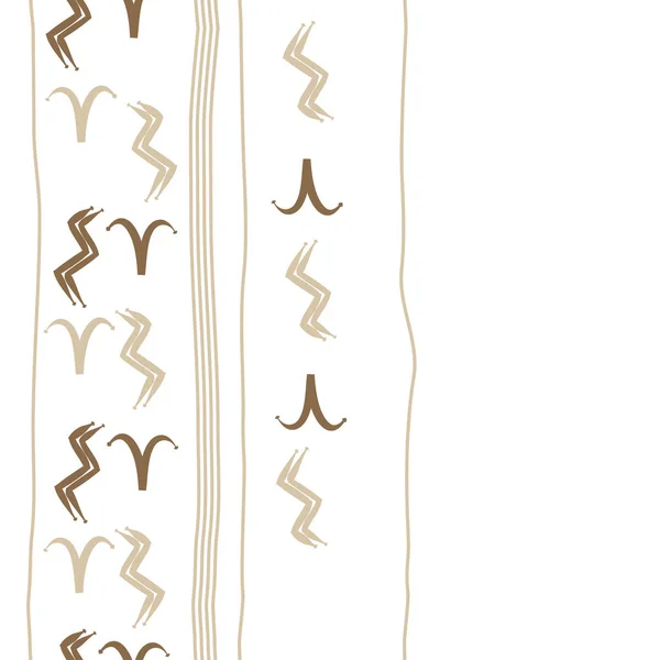 Kreisförmiges Muster Von Tierkreiszeichen Kritzeleien Kopierraum — Stockvektor
