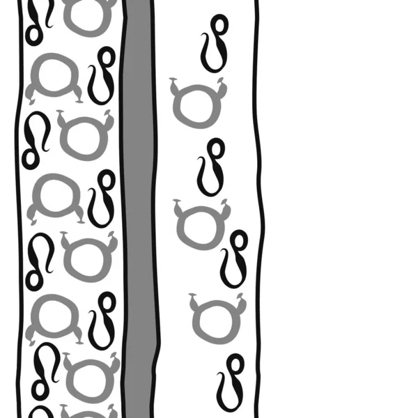 Sömlös Abstrakt Mönster Med Horoskop Zodiaken Tecken Vektor Illustration Taurus — Stock vektor