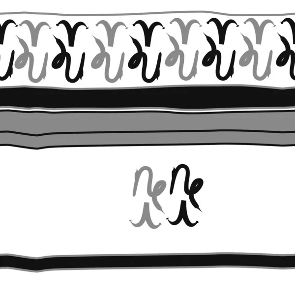 Χωρίς Ραφή Μοτίβο Αφηρημένης Απλής Καλλιγραφίας — Διανυσματικό Αρχείο
