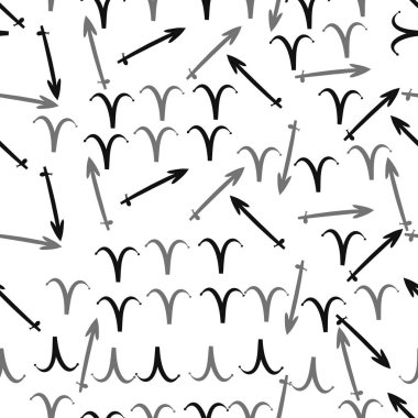 Soyut basit zodyak süsleme Dikişsiz desen