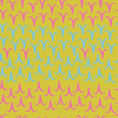 Soyut basit burç süs sembolleri Dikişsiz desen