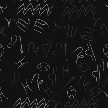 Soyut basit zodyak süsleme Dikişsiz desen