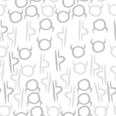 Soyut basit zodyak süsleme Dikişsiz desen