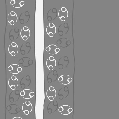 Zodiac Signs Dikişsiz desen. Vektör Illustration