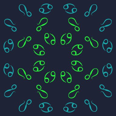 desen arka plan, Zodiac Signs 